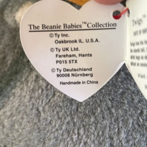 PVC Twigs the giraffe original beanie baby - Picture 4 of 6